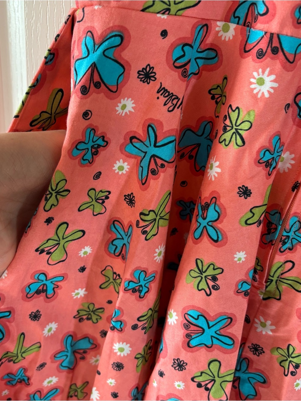 Pinup girl clothing Mary Blair butterfly dress medium - Picture 5 of 6